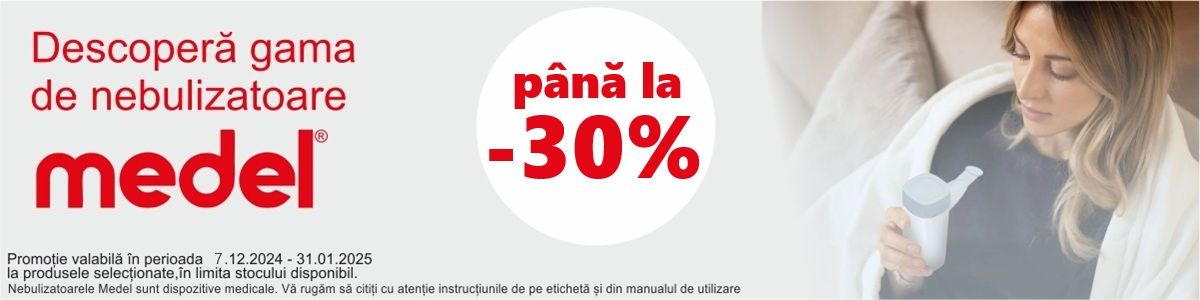 Medel Pana la 30% Reducere Decemrbie-Ianuarie