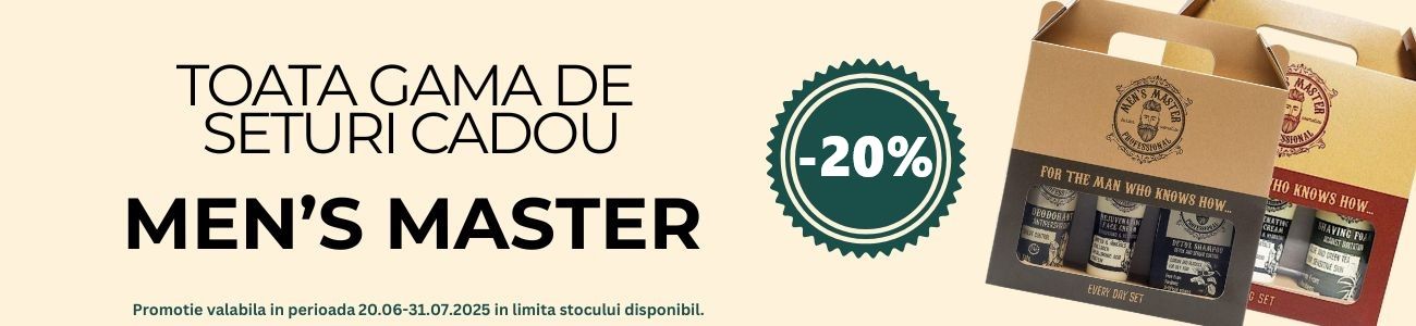 Men's Master 20% Reducere Iunie-Iulie