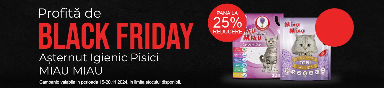 Miau Miau Pana la 25% Reducere Black Friday 2024