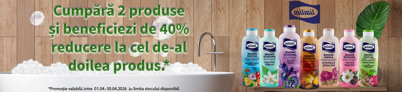 Mil Mil 1+40% Reducere la al 2-lea Aprilie