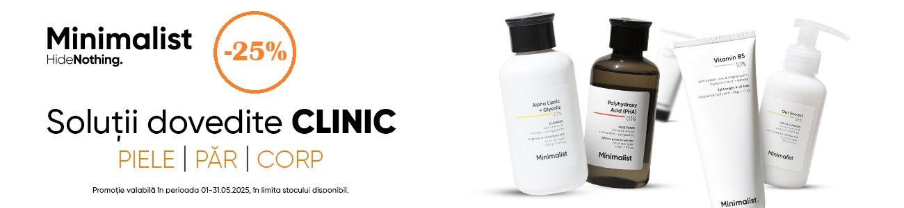 Minimalist 25% Reducere Mai