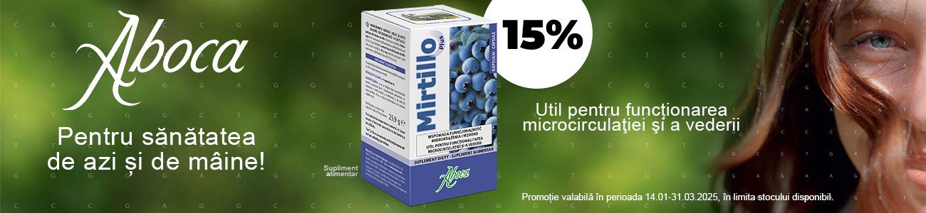 Mirtilo Plus Aboca 15% Reducere Ianuarie - Martie 