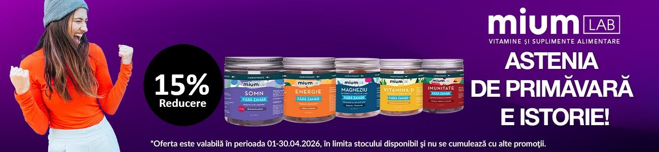 Mium Lab 15% Reducere Aprilie