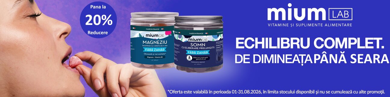Mium Lab Pana la 20% Reducere August