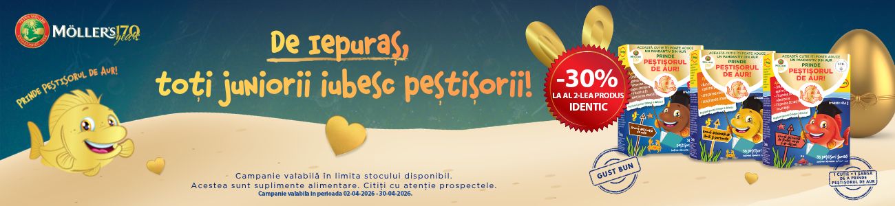 Mollers 1+30% Reducere la al 2-lea Produs Identic Aprilie