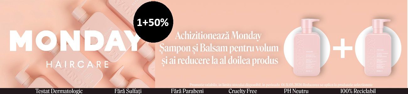 Monday 1+50% Reducere la al 2-lea Mai