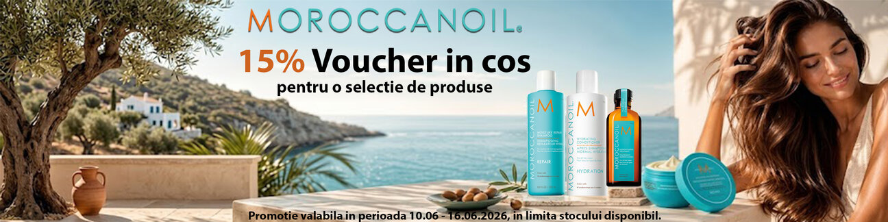 Moroccanoil 15% Voucher in cos Iunie
