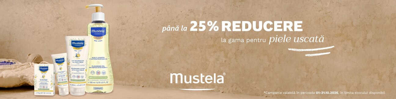 Mustela Pana la 25% Reducere Octombrie