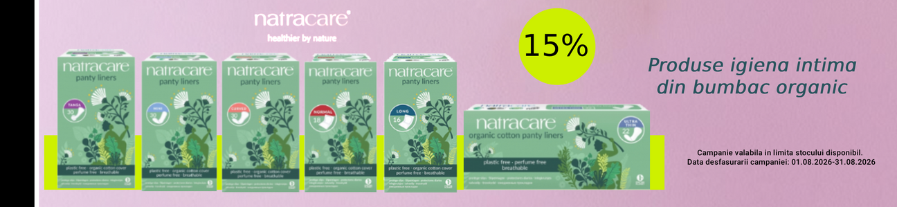 Natracare 15% Reducere August