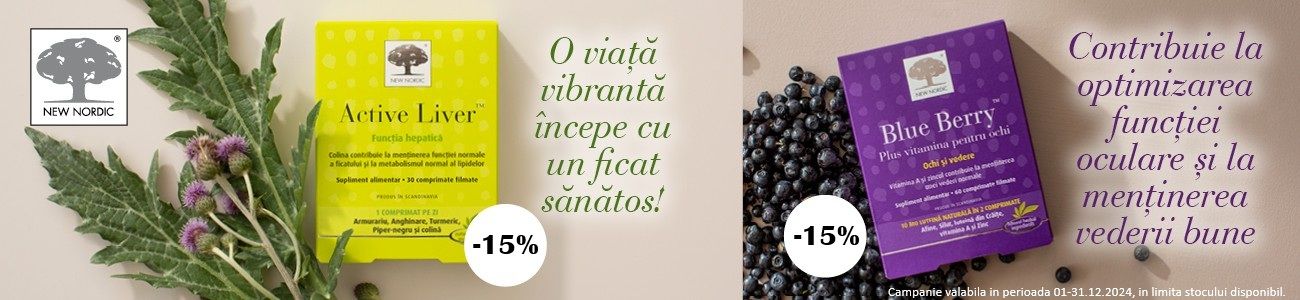 New Nordic Suplimente 15% Reducere Decembrie