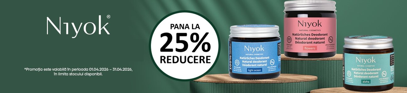 Niyok Pana la 25% Reducere Mai