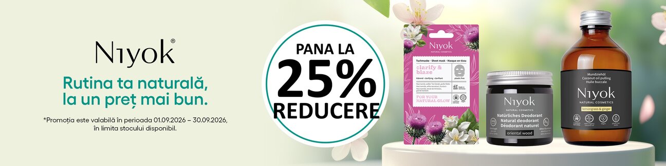 Niyok Pana la 25% Reducere Septembrie