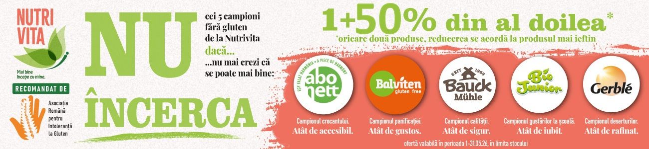 Nutrivita 1+50% Reducere la al doilea Mai