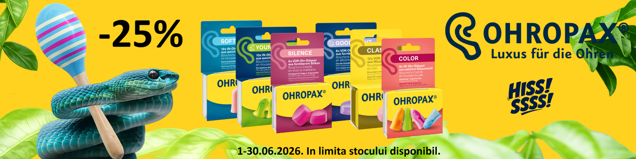 Ohropax 25% Reducere Iunie