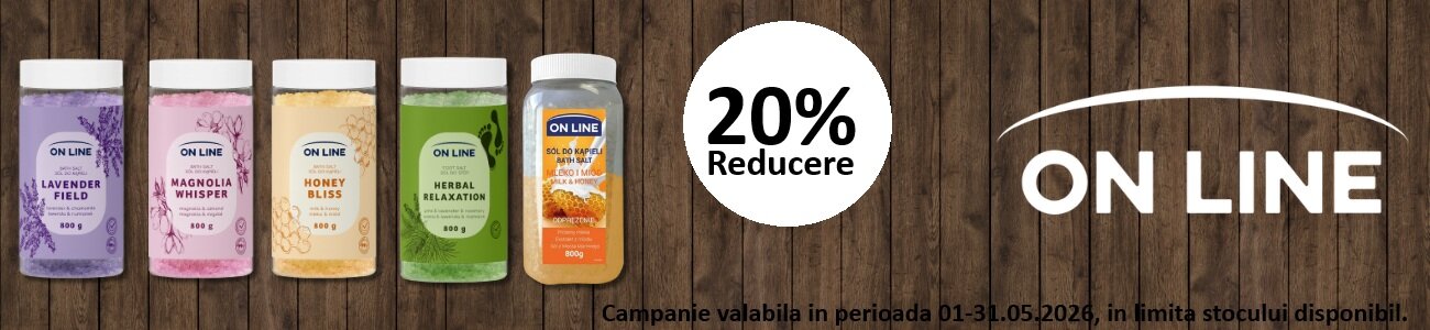 On Line 20% Reducere Mai