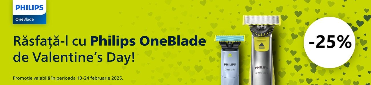 One Blade 25% Reducere V-Day