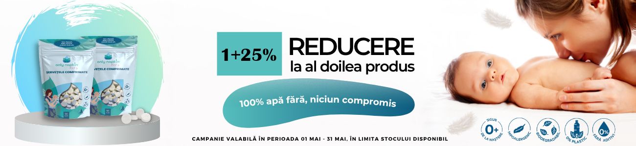 Only Napkin Baby 1+25% La Al Doilea Produs Mai