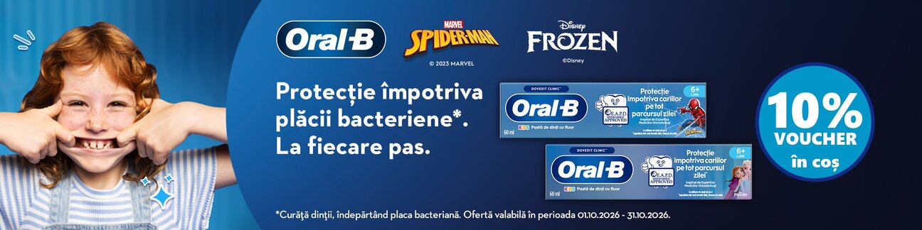 Oral B 10% Voucher in cos Octombrie