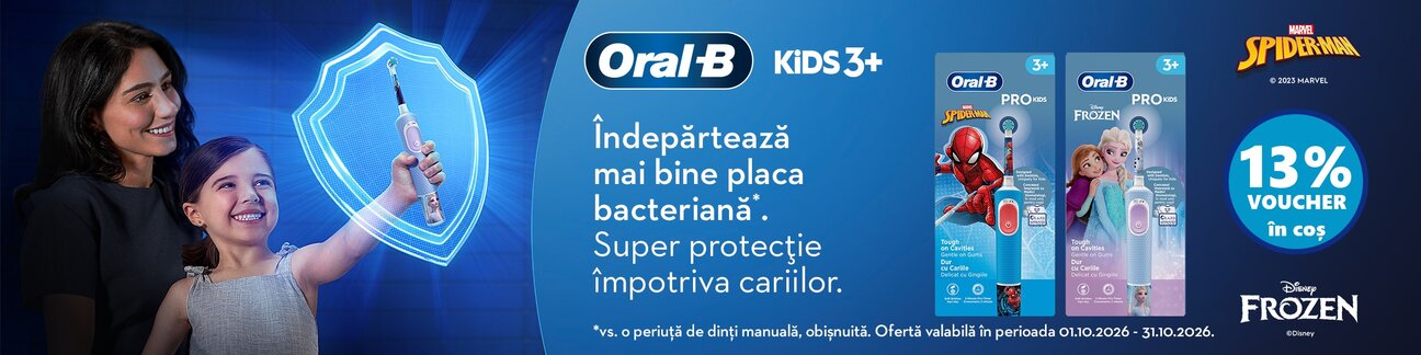 Oral B 13% Voucher in cos Octombrie