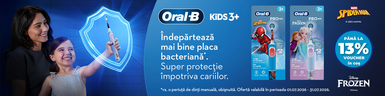 Oral B Pana la 13% Voucher in cos Iulie