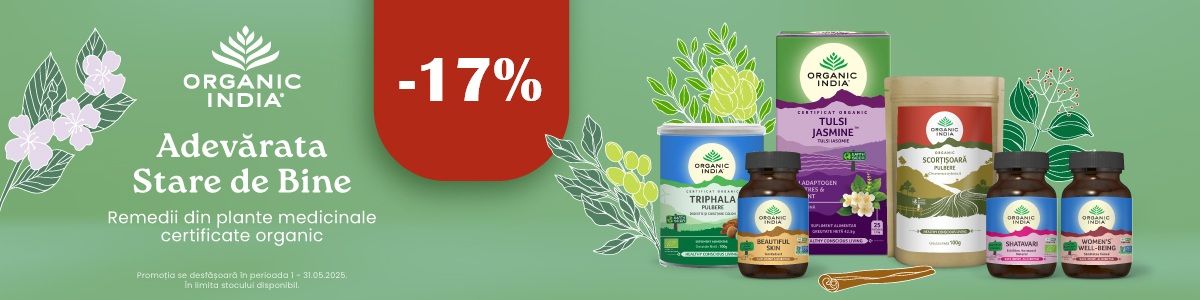 Organic India 17% Reducere Mai