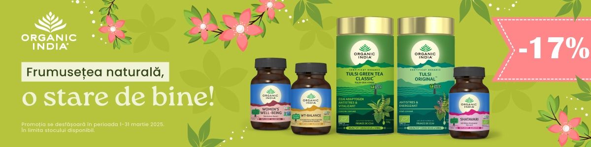 Organic India 17% Reducere Martie