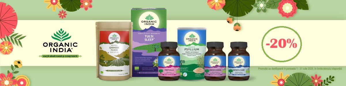 Organic India 20% Reducere Iulie