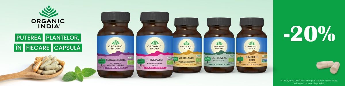 Organic India 20% Reducere Mai