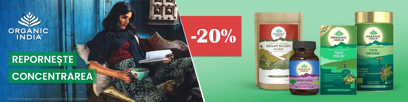 Organic India 20% Reducere Septembrie