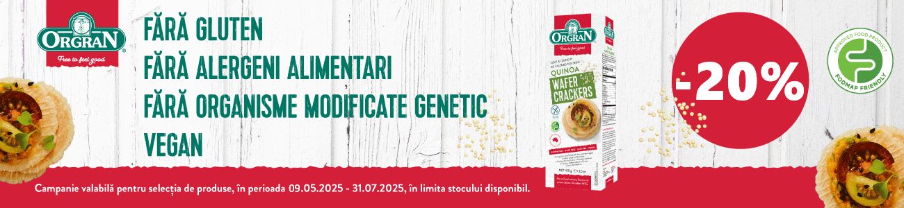 Orgran 20% Reducere Mai-Iulie