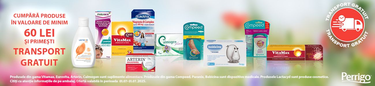 Perrigo Transport Gratuit Iulie