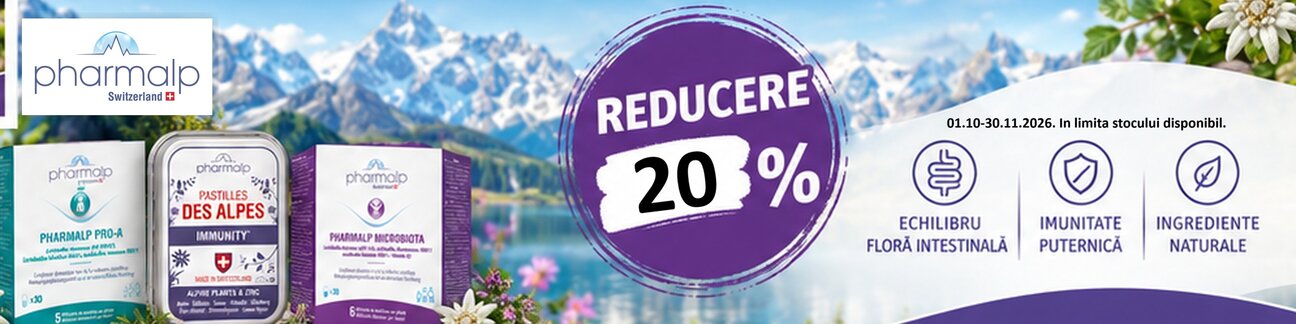 Pharmalp 20% Reducere Octombrie-Noiembrie