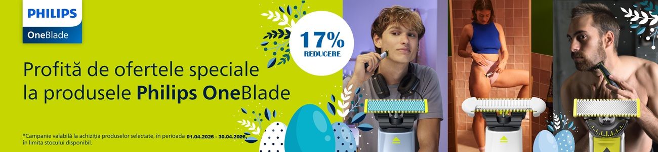 Philips One Blade 17% Reducere Aprilie