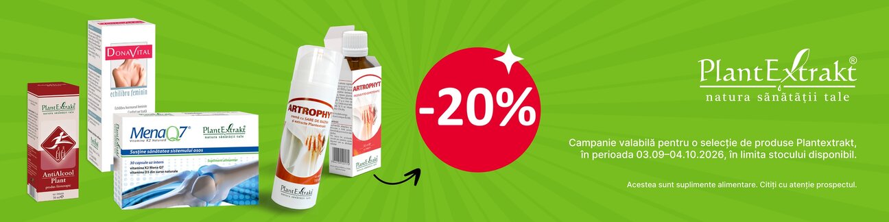 Plantextrakt 20% Reducere Septembrie-Octombrie