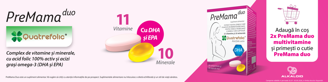 PreMama Duo Produs bonus Iulie-Septembrie