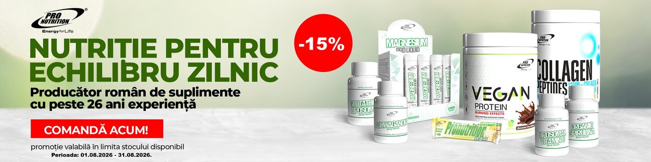 Pro Nutrition 15% Reducere August