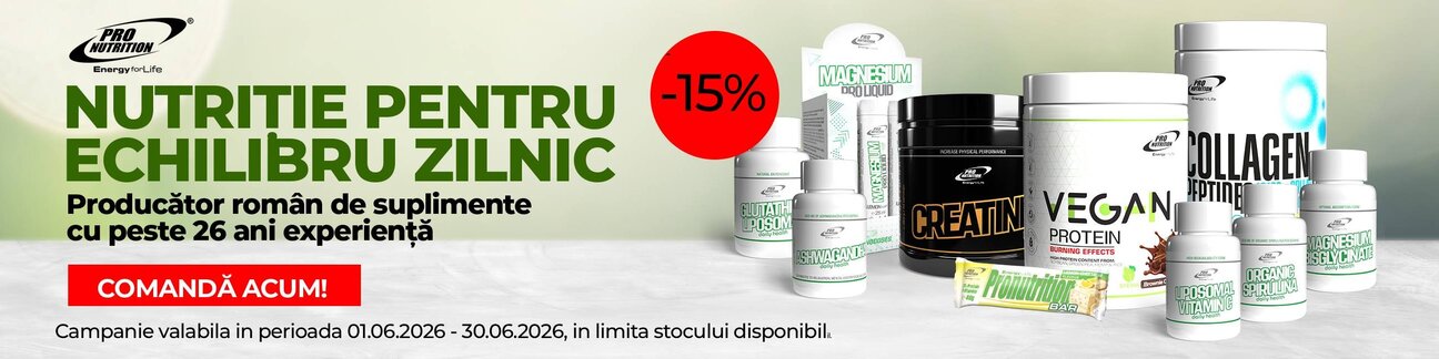 Pro Nutrition 15% Reducere Iunie