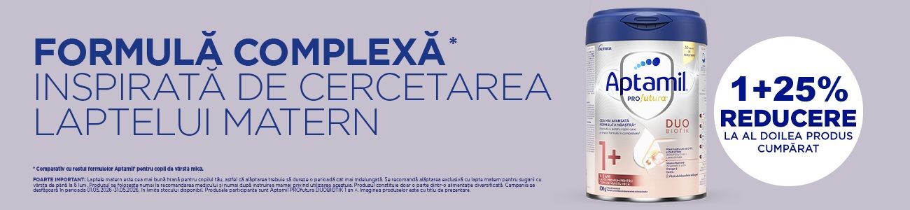ProFutura Aptamil 1+25% Reducere la al doilea identic Mai