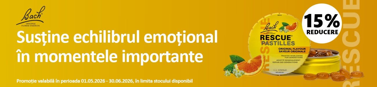 Rascue Bach Remedies 15% Reducere Mai-Iunie