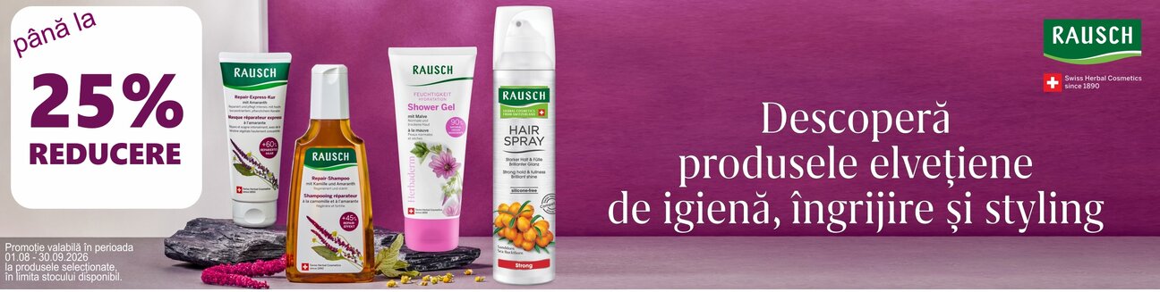 Rausch Pana la 25% Reducere August-Septembrie