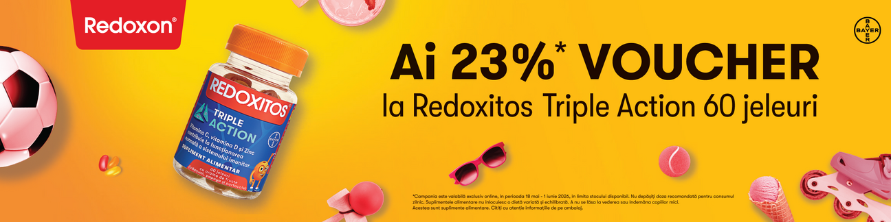 Redoxitos 23% Voucher in cos Ziua Copilului