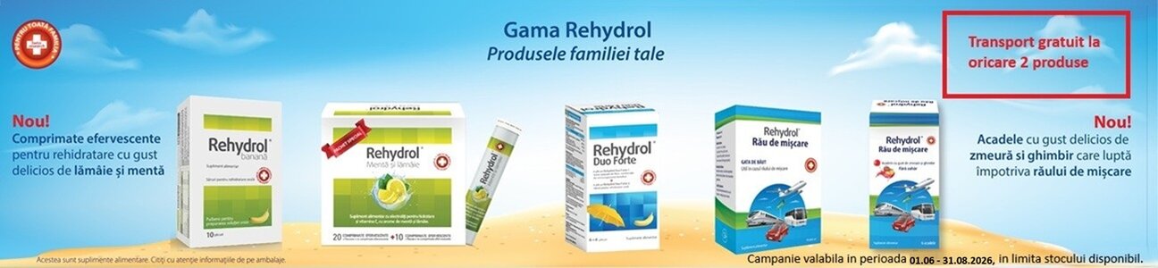 Rehydrol Transport Gratuit Iunie-August