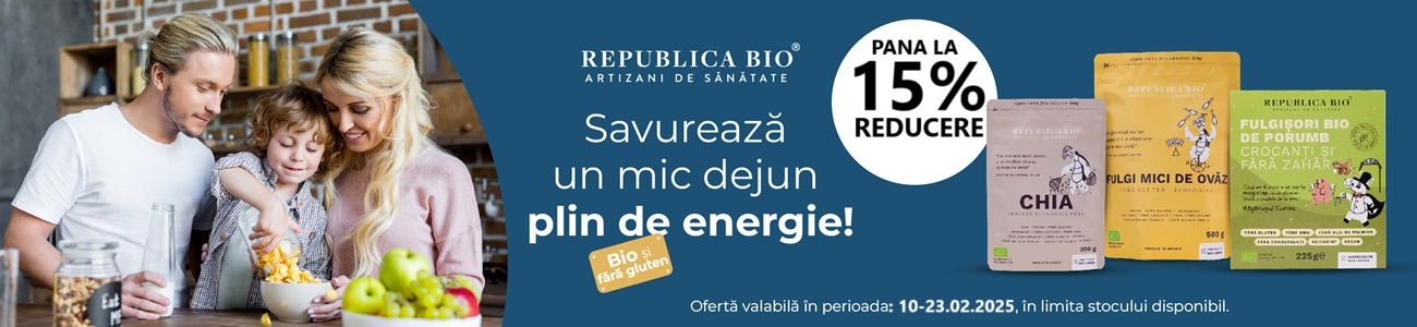 Republica Bio Pana la 15% Reducere V-Day