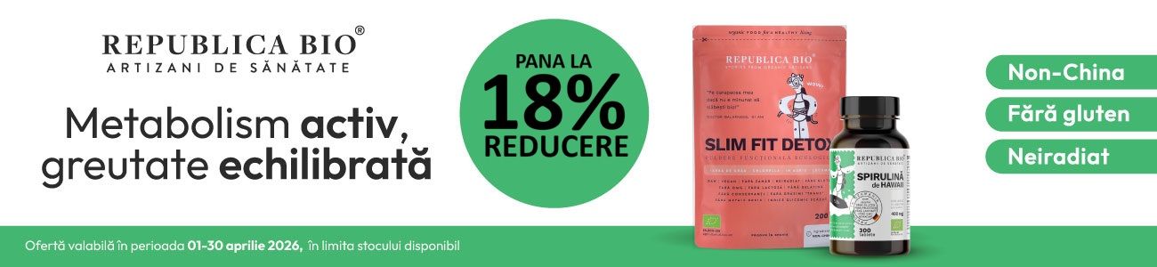 Republica Pana la Bio 18% Reducere Aprilie