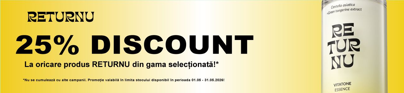 Returnu 25% Reducere Mai