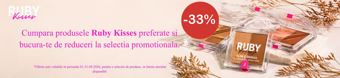 Ruby Kisses 33% Reducere August