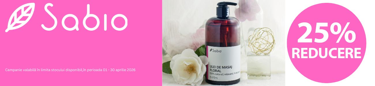 Sabio 25% Reducere Aprilie