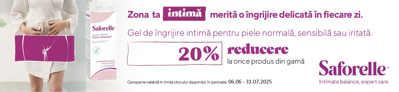 Saforelle 20% Reducere Iunie-Iulie