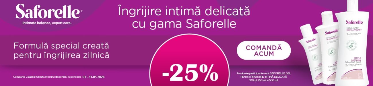 Saforelle 25% Reducere Mai