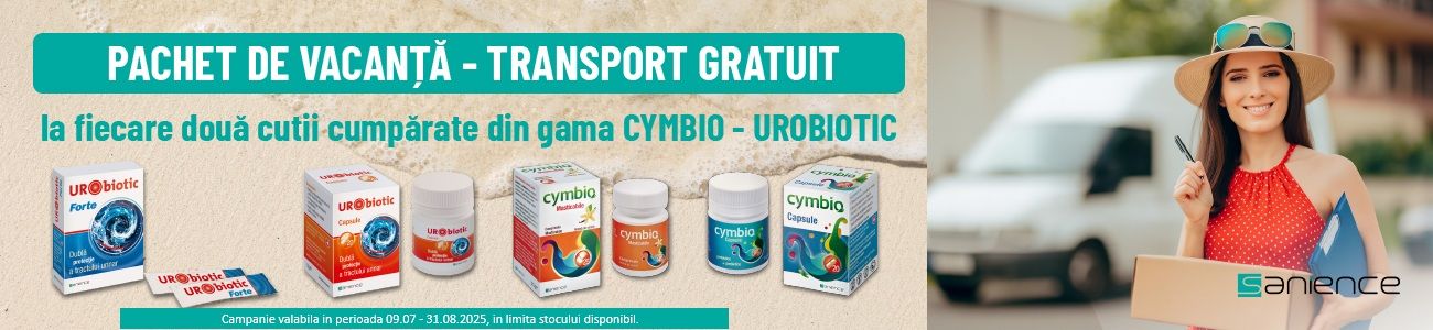 Sanience Transport Gratuit Iulie-August